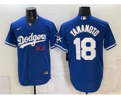 Men's Los Angeles Dodgers x KAWS #18 Yoshinobu Yamamoto Royal Vapor Premier Limited Stitched Baseball Jersey Men's Los Angeles Dodgers x KAWS #18 Yoshinobu Yamamoto Royal Vapor Premier Limited Stitched Baseball Jersey