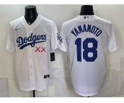 Men's Los Angeles Dodgers x KAWS #18 Yoshinobu Yamamoto White Vapor Premier Limited Stitched Baseball Jersey Men's Los Angeles Dodgers x KAWS #18 Yoshinobu Yamamoto White Vapor Premier Limited Stitched Baseball Jersey