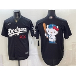 Men's Los Angeles Dodgers x KAWS Team Big Logo Black Vapor Premier Limited Stitched Baseball Jersey Men's Los Angeles Dodgers x KAWS Team Big Logo Black Vapor Premier Limited Stitched Baseball Jersey