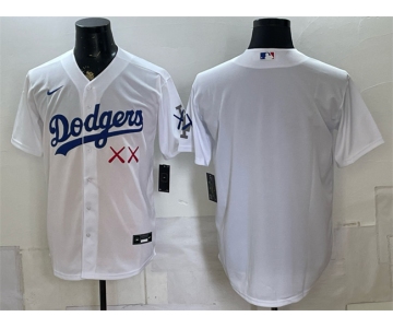 Men's Los Angeles Dodgers x KAWS White Vapor Premier Limited Stitched Baseball Jersey