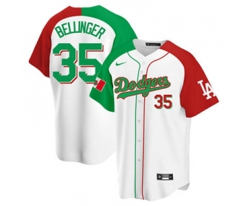 Men's Nike Los Angeles Dodgers #35 Cody Bellinger Mexican Heritage Night Limited Stitched Baseball Jersey
