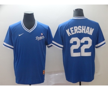 Men's Nike Majestic Los Angeles Dodgers #22 Clayton Kershaw Blue M&N MLB Jersey