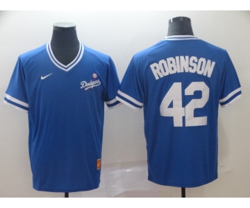 Men's Nike Majestic Los Angeles Dodgers #42 Jackie Robinson Blue M&N MLB Jersey
