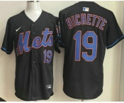 Men's New York Mets #19 Bo Bichette Black Limited Jersey