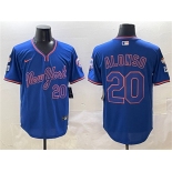 Men's New York Mets #20 Pete Alonso Royal 2025 Spring Training Stitched Baseball Jersey