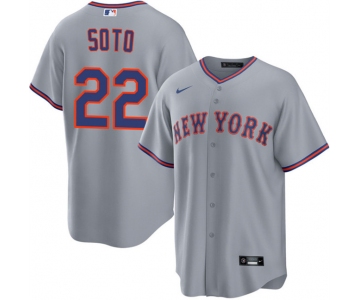 Men's New York Mets #22 Juan Soto Gray 2025 Limited Stitched Baseball Jersey