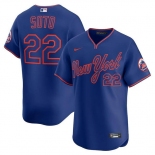Men's New York Mets #22 Juan Soto Royal Alternate Limited Stitched Baseball Jersey Men's New York Mets #22 Juan Soto Royal Alternate Limited Stitched Baseball Jersey