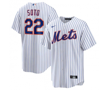 Men's New York Mets #22 Juan Soto White 2024 Cool Base Limited Stitched Baseball Jersey