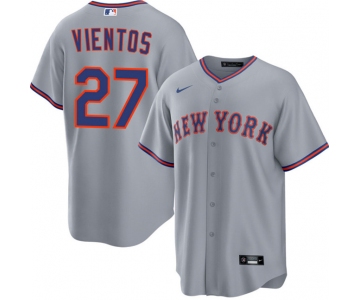 Men's New York Mets #27 Mark Vientos Gray 2025 Limited Stitched Baseball Jersey