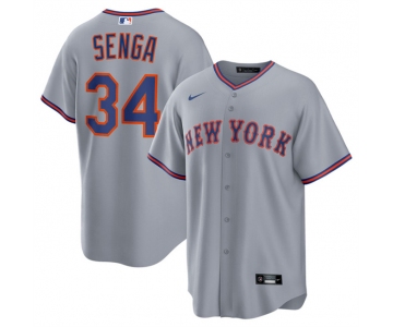 Men's New York Mets #34 Kodai Senga Gray 2025 Limited Stitched Baseball Jersey