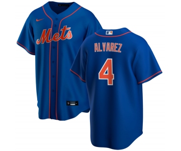 Men's New York Mets #4 Francisco álvarez Royal Cool Base Stitched Baseball Jersey