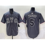 Men's New York Mets #5 David Wright Navy City Connect Stitched Baseball Jersey