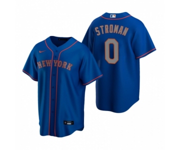 Men's Nike New York Mets #0 Marcus Stroman Royal Alternate Road Stitched Baseball Jersey
