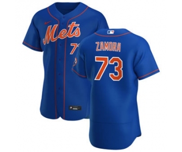 Men's Nike New York Mets #73 Daniel Zamora Royal Alternate 2020 Authentic Player Baseball Jersey