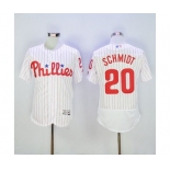 Men Philadelphia Phillies #20 Mike Schmidt Majestic White Flexbase Authentic Collection Player Jersey Men Philadelphia Phillies #20 Mike Schmidt Majestic White Flexbase Authentic Collection Player Jersey