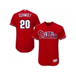 Men Philadelphia Phillies #20 Mike Schmidt Red Flexbase Authentic Collection Stitched MLB Jersey Men Philadelphia Phillies #20 Mike Schmidt Red Flexbase Authentic Collection Stitched MLB Jersey