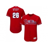 Men Philadelphia Phillies #26 Chase Utley Red Flexbase Authentic Collection Stitched MLB Jersey Men Philadelphia Phillies #26 Chase Utley Red Flexbase Authentic Collection Stitched MLB Jersey