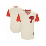 Men's 2017 Little League World Series Philadelphia Phillies Tan Jersey Men's 2017 Little League World Series Philadelphia Phillies Tan Jersey