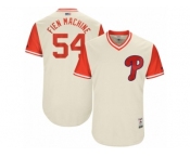 Men's 2017 Little League World Series Phillies #54 Casey Fien Fien Machine Tan Jersey Men's 2017 Little League World Series Phillies #54 Casey Fien Fien Machine Tan Jersey