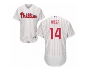 Men's Majestic Philadelphia Phillies #14 Pete Rose White Red Strip Flexbase Authentic Collection MLB Jersey Men's Majestic Philadelphia Phillies #14 Pete Rose White Red Strip Flexbase Authentic Collection MLB Jersey