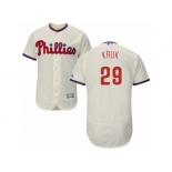 Men's Majestic Philadelphia Phillies #29 John Kruk Cream Flexbase Authentic Collection MLB Jersey Men's Majestic Philadelphia Phillies #29 John Kruk Cream Flexbase Authentic Collection MLB Jersey
