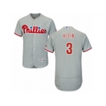 Men's Majestic Philadelphia Phillies #3 Chuck Klein Grey Flexbase Authentic Collection MLB Jersey Men's Majestic Philadelphia Phillies #3 Chuck Klein Grey Flexbase Authentic Collection MLB Jersey