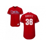 Men's Majestic Philadelphia Phillies #36 Robin Roberts Red Flexbase Authentic Collection MLB Jersey Men's Majestic Philadelphia Phillies #36 Robin Roberts Red Flexbase Authentic Collection MLB Jersey
