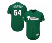 Men's Majestic Philadelphia Phillies #54 Matt Harrison Green Celtic Flexbase Authentic Collection MLB Jersey
