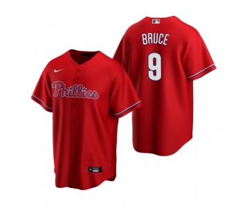 Men's Nike Philadelphia Phillies #9 Jay Bruce Red Alternate Stitched Baseball Jersey