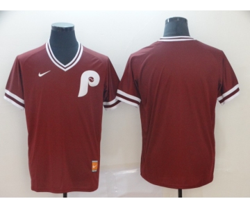 Men's Nike Philadelphia Phillies Blank Red M&N  Jersey