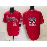 Men's Philadelphia Phillies #12 Kyle Schwarber Red USA 250 Fourth of July Home Stitched Baseball Jersey Men's Philadelphia Phillies #12 Kyle Schwarber Red USA 250 Fourth of July Home Stitched Baseball Jersey