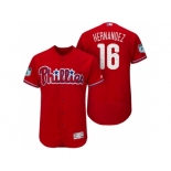 Men's Philadelphia Phillies #16 Cesar Hernandez 2017 Spring Training Flex Base Authentic Collection Stitched Baseball Jersey Men's Philadelphia Phillies #16 Cesar Hernandez 2017 Spring Training Flex Base Authentic Collection Stitched Baseball Jersey