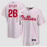 Men's Philadelphia Phillies #26 Chase Utley White 2026 Cool Base Stitched Jersey