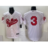 Men's Philadelphia Phillies #3 Bryce Harper White 2026 Field of Dreams Stadium Stitched Baseball Jersey Men's Philadelphia Phillies #3 Bryce Harper White 2026 Field of Dreams Stadium Stitched Baseball Jersey