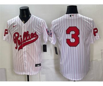 Men's Philadelphia Phillies #3 Bryce Harper White 2026 Field of Dreams Stadium Stitched Baseball Jersey