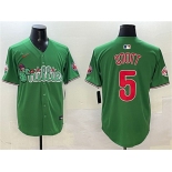 Men's Philadelphia Phillies #5 Bryson Stott Green Phanatic Limited Stitched Jersey