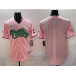 Men's Philadelphia Phillies Blank Pink Phanatic Limited Stitched Jersey