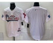 Men's Philadelphia Phillies Blank White 2026 All-Star & USA 250 Fourth of July Home Stitched Baseball Jersey Men's Philadelphia Phillies Blank White 2026 All-Star & USA 250 Fourth of July Home Stitched Baseball Jersey