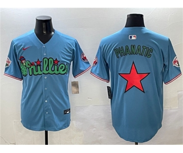 Men's Philadelphia Phillies Light Blue Phanatic Limited Stitched Jersey