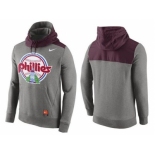Men's Philadelphia Phillies Nike Gray Cooperstown Collection Hybrid Pullover Hoodie Men's Philadelphia Phillies Nike Gray Cooperstown Collection Hybrid Pullover Hoodie