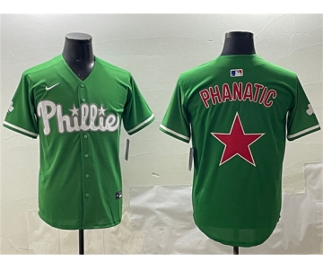 Men's Philadelphia Phillies Phanatic Green Limited Stitched Jersey