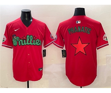 Men's Philadelphia Phillies Red Phanatic Limited Stitched Jersey