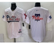 Men's Philadelphia Phillies Team Big Logo White 2026 All-Star & USA 250 Fourth of July Home Stitched Baseball Jerse Men's Philadelphia Phillies Team Big Logo White 2026 All-Star & USA 250 Fourth of July Home Stitched Baseball Jerse