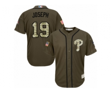 Philadelphia Phillies #19 Tommy Joseph Replica Green Salute to Service MLB Jersey
