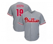 Philadelphia Phillies #19 Tommy Joseph Replica Grey Road Cool Base MLB Jersey Philadelphia Phillies #19 Tommy Joseph Replica Grey Road Cool Base MLB Jersey