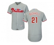 Philadelphia Phillies #21 Clay Buchholz Grey Flexbase Authentic Collection MLB Jersey Philadelphia Phillies #21 Clay Buchholz Grey Flexbase Authentic Collection MLB Jersey