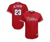 Philadelphia Phillies #23 Aaron Altherr Replica Red Alternate Cool Base MLB Jersey