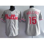 mlb jersey philadelphia phillies #15 hollins grey mlb jersey philadelphia phillies #15 hollins grey