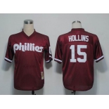 mlb jerseys philadelphia phillies #15 hollins red m&n 1991 mlb jerseys philadelphia phillies #15 hollins red m&n 1991