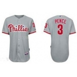 mlb jerseys philadelphia phillies #3 pence grey mlb jerseys philadelphia phillies #3 pence grey